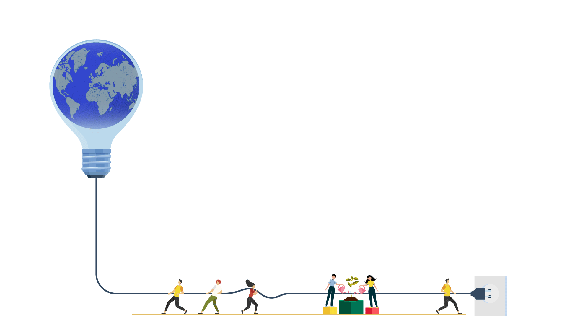 Animated Earth showcasing global collaboration for sustainability